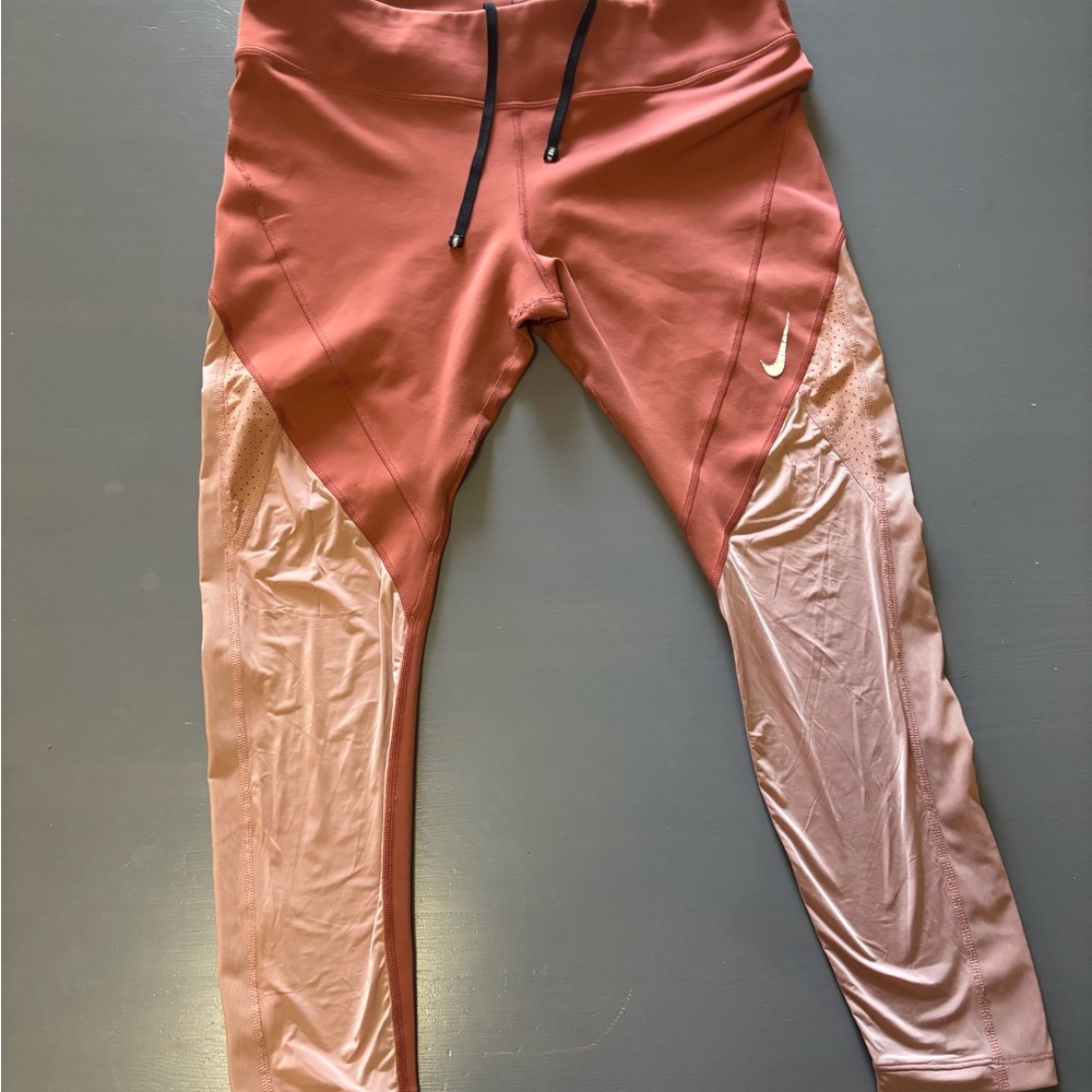 Nike Kids Coral and Light Pink Leggings